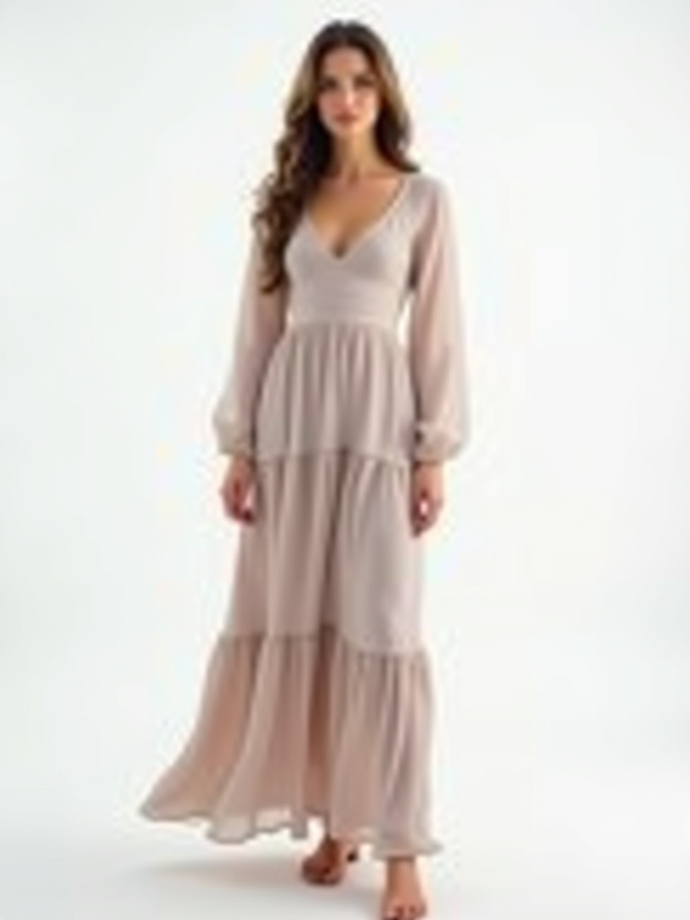 Robe longue imprimée